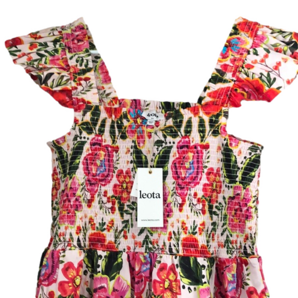 Ivanna print Sundress in crown floral flame - Picture 2 of 6